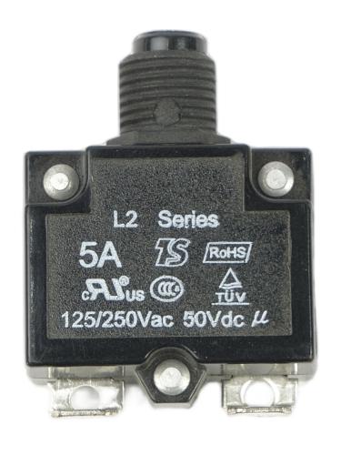 Автомат защиты L2 (5А) 29*22*14,5мм (клемы гнутые)  2