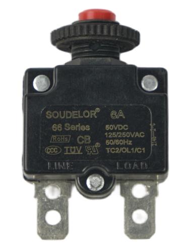 Автомат защиты 66S (6А) 29*22*14,5мм  2