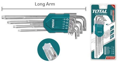 Набор ключей имбусовых 9 шт. 1,5-10 мм TOTAL