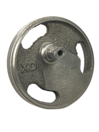 Шкив  dнар.90мм(4), ведомый в сборе с кривошипом для компрессора  3
