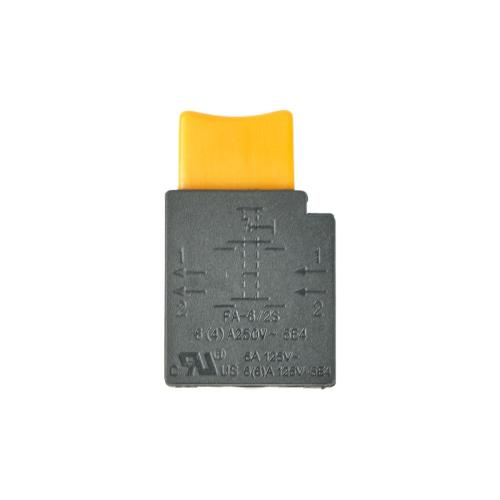 Выключатель FA-6/2S (6А/250V) (с фиксацией, кнопка стопора тонкая) для шлифовалки  6