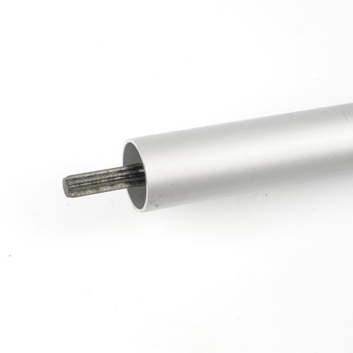 Труба (L=1500 мм D26 мм, вал D8 мм, 9 шлицов) алюминиевая в сборе с валом для БК  4