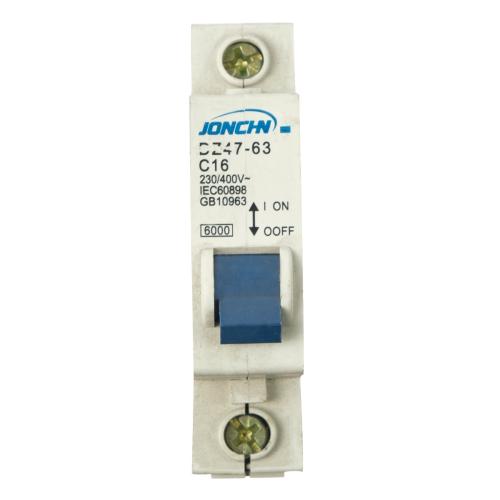 Выключатель автоматический JONCHN DZ47-63 (C16, 16A) для АСН, ДЭГ  2